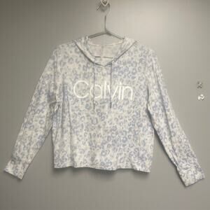 Calvin Klein Women's Pullover Hoodie Performance shirt Blue Gray - Size L